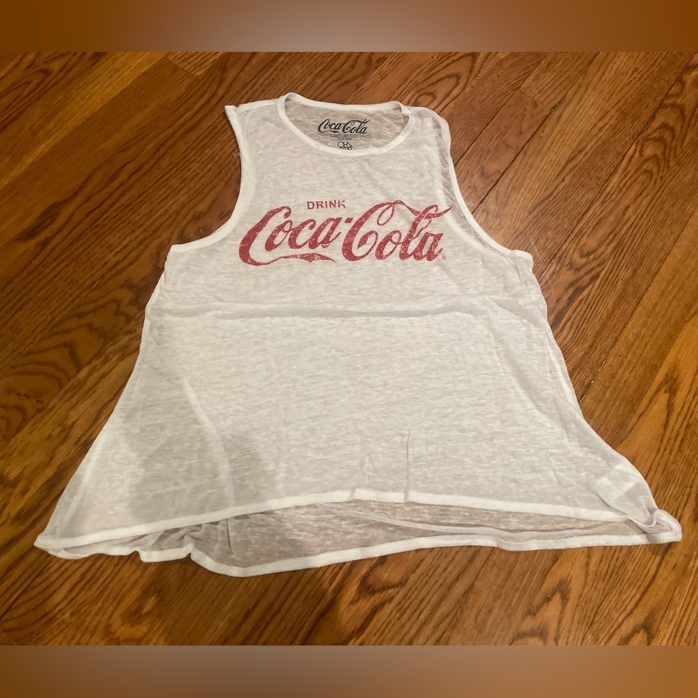 CHASER Coca-Cola White Tank Top Size XS